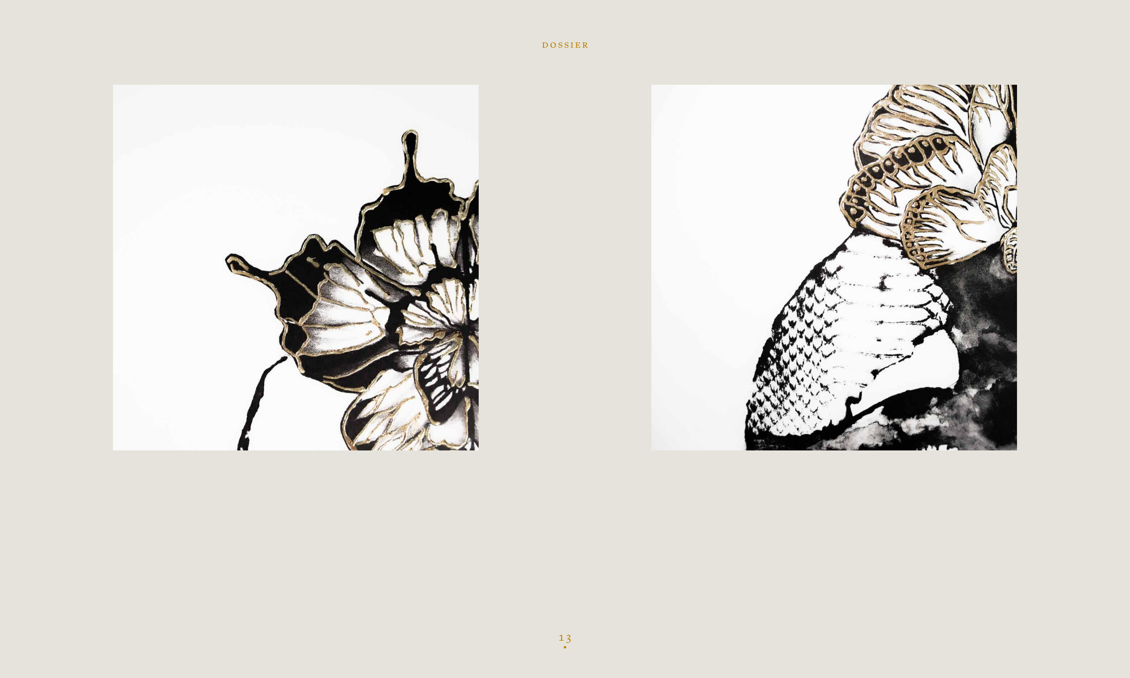 Piel del Alma — flores en oro